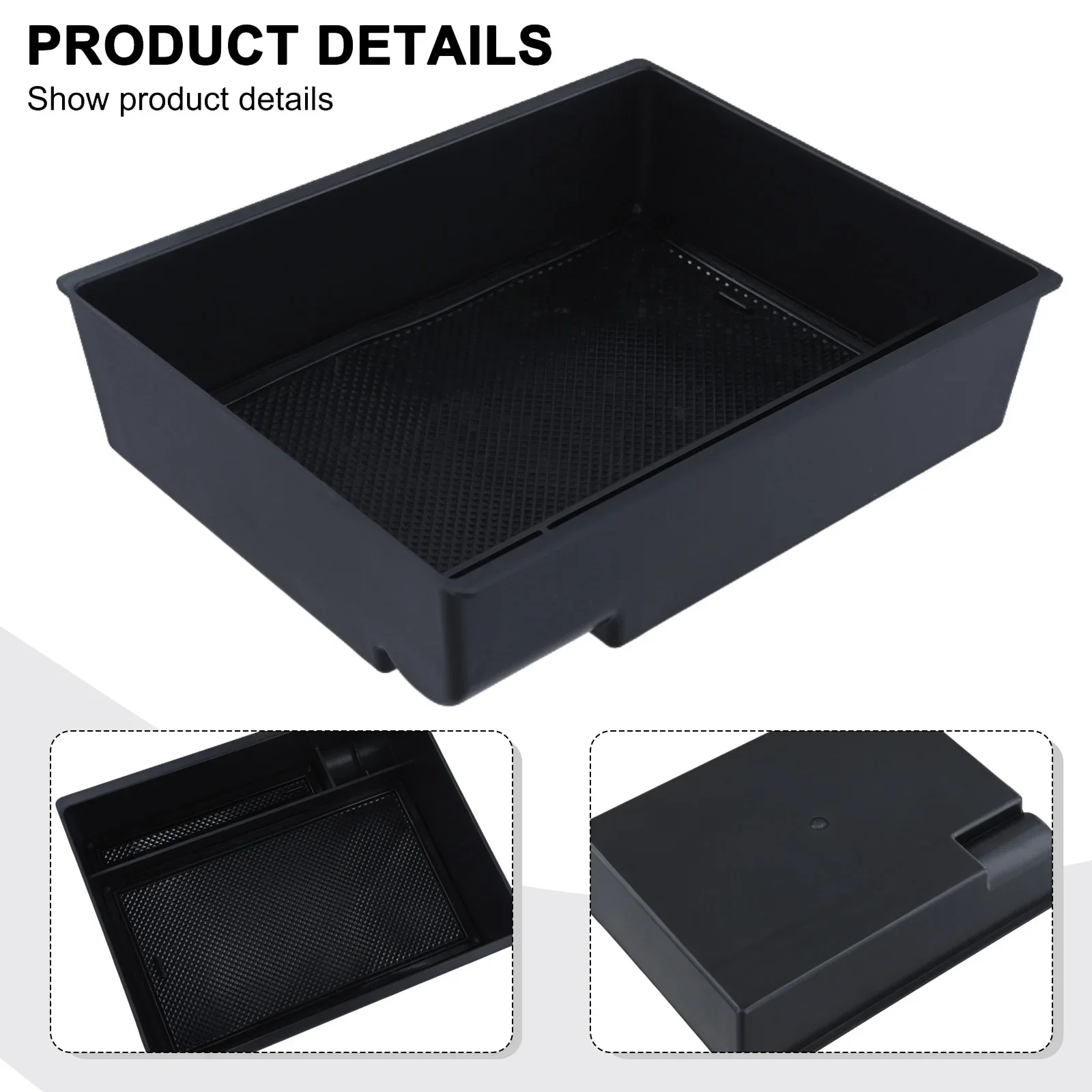 Коврик Практичный АБС-пластик Черный Внутренняя центральная консоль