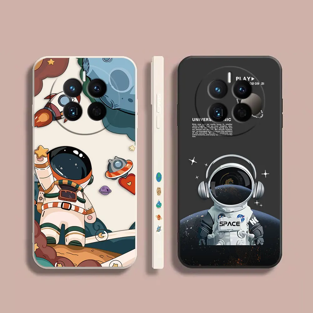 

Phone Case For Huawei MATE 20 20X 30 40 50 P20 P30 P40 P50 P60 PRO PLUS Case Cover Funda Cqoue Shell Capa Astronaut Illustration