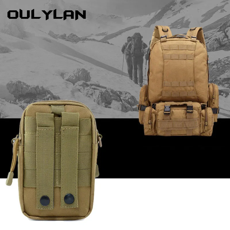 

Водонепроницаемый Карманный полевой Камуфляжный тактический рюкзак, тренировочный мини-рюкзак, Многофункциональный черный спортивный ул...