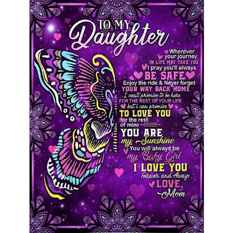 

Набор для алмазной вышивки «бабочка стразы» с буквами на английском языке