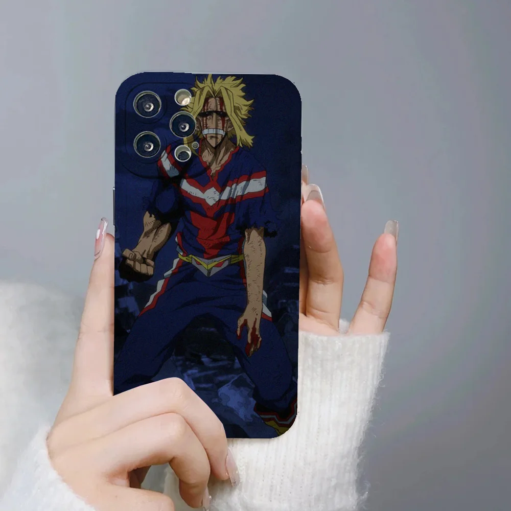 Чехол для телефона с аниме All Might Toshinori Yagi IPhone 11 12 13 14 15 Plus Pro Max прозрачный мягкий