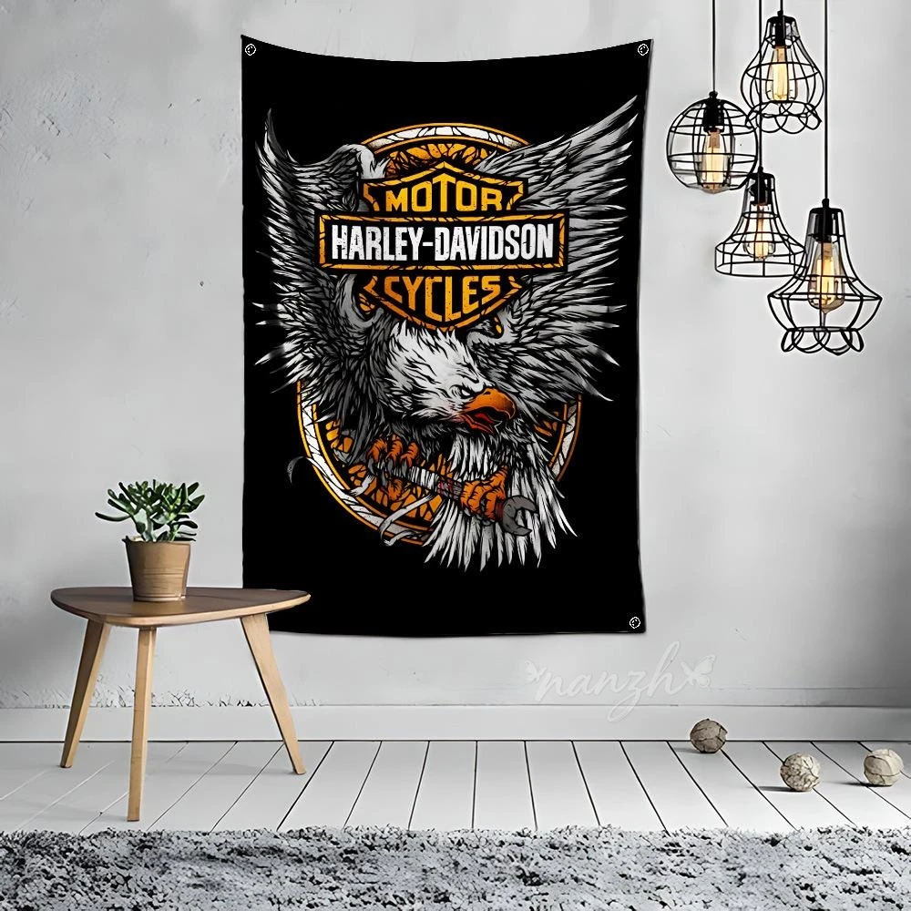 Фото Декоративные настенные покрытия с логотипом мотоциклов, постеры для Harley Davidson Electra Glide Ultra Classic 1250 S PA 1250S №2