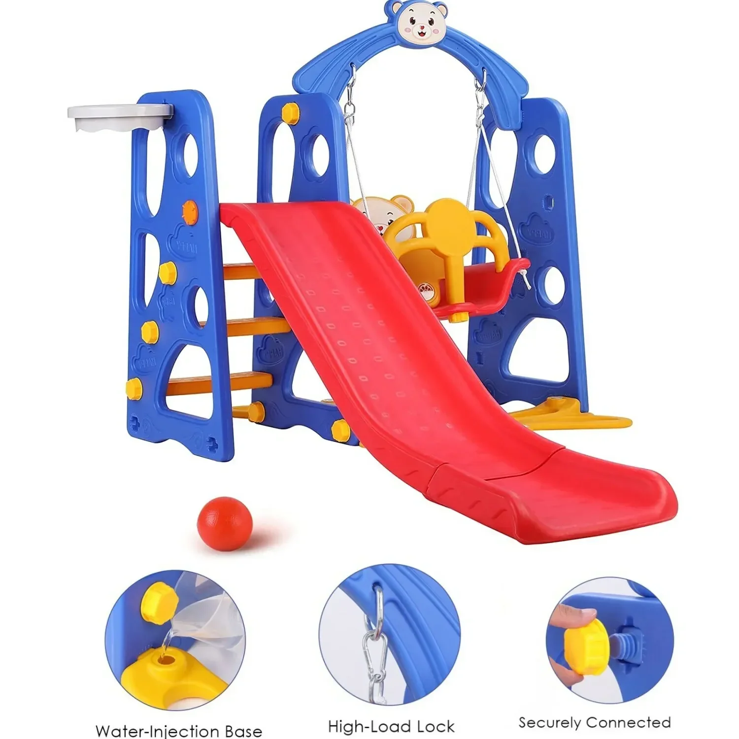 Фото =Выберите Toboggan Et Balançoire 4 En1 Pour Tout-petits №1