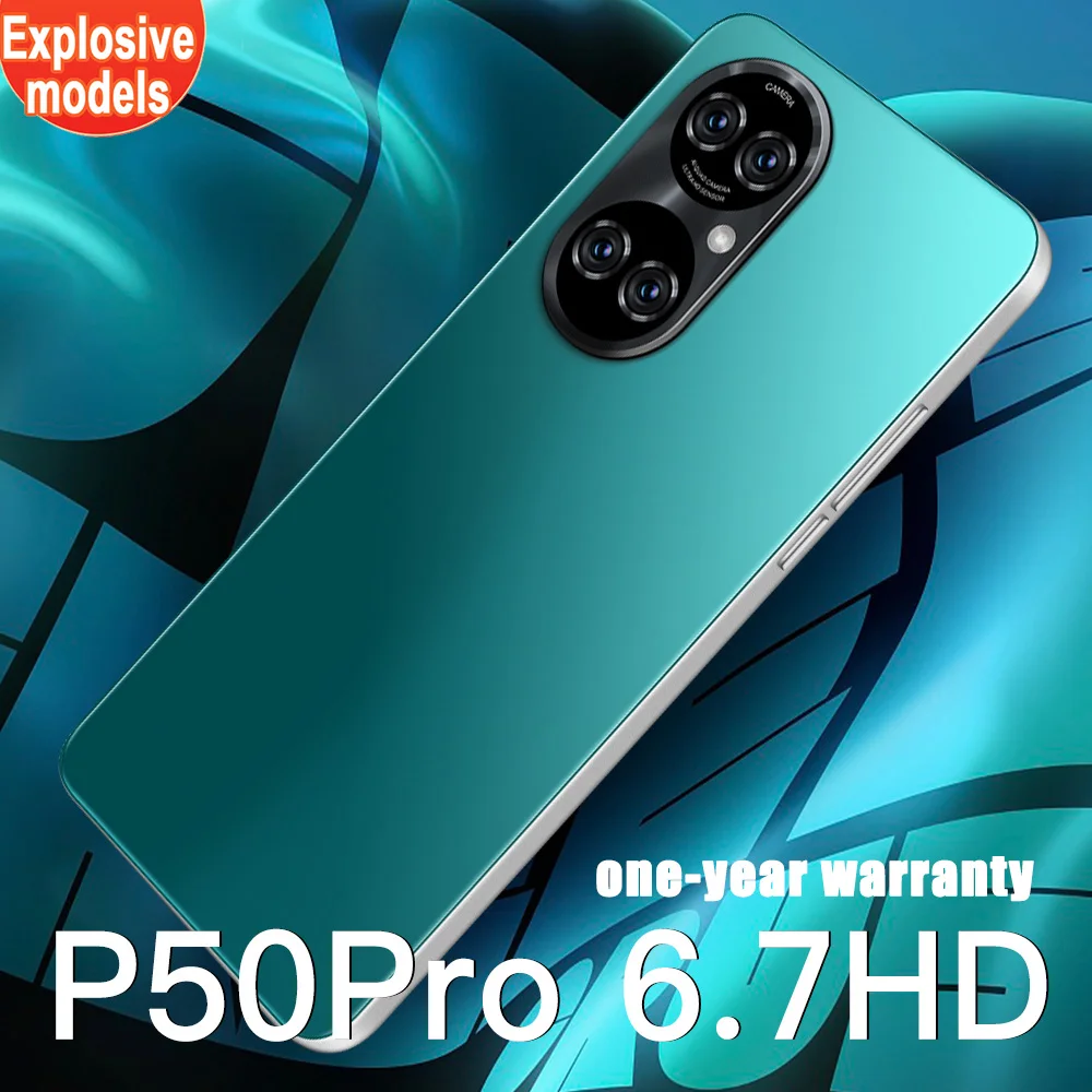 

2022 NEW P50pro 6.7 Inch Smart Phone 16+512GB HD Screen Android Phone 6800mAh Battery Global 5G Cellphone Supports Google Mobile
