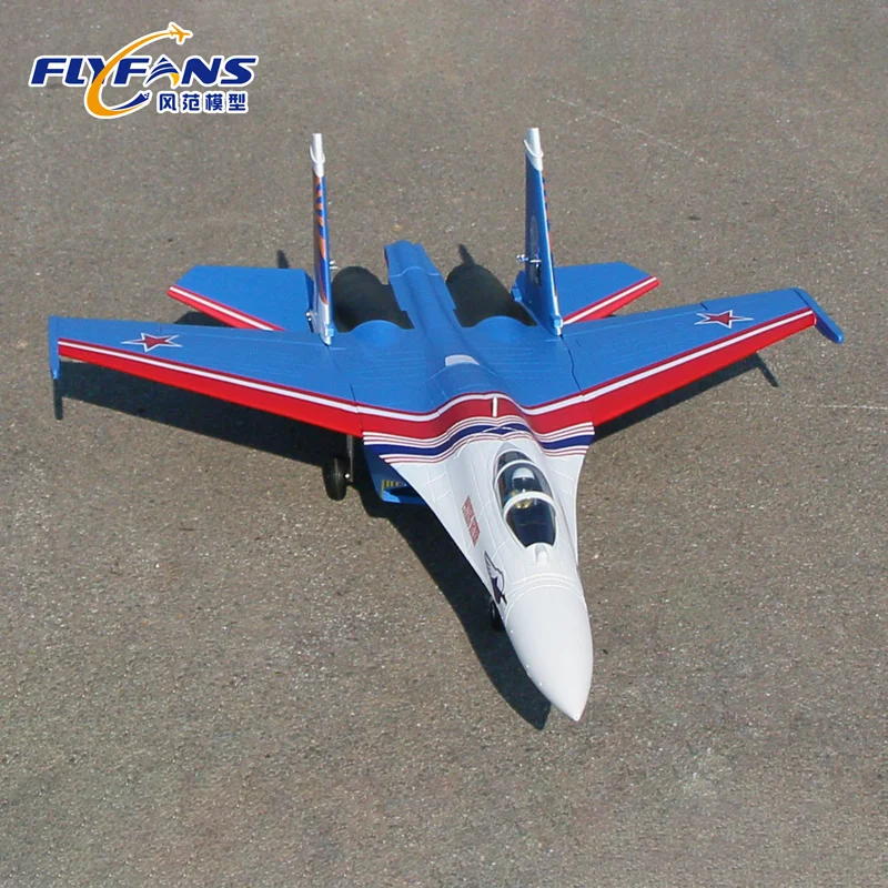 Фото Радиоуправляемая модель истребителя Fengfan Model Dual 64mm EDF Su27 J11B с фиксированным крылом, из материала EPO, для хобби и тренировок №3