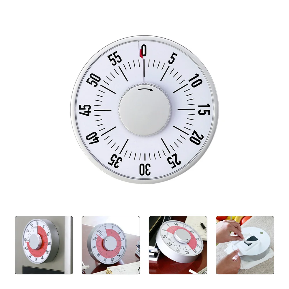 

Timer Clock Kitchen Alarm Cooking Countdown Time Mechanical Classroom Kids Management Visual Bakingup Reminder Wind Min Studying