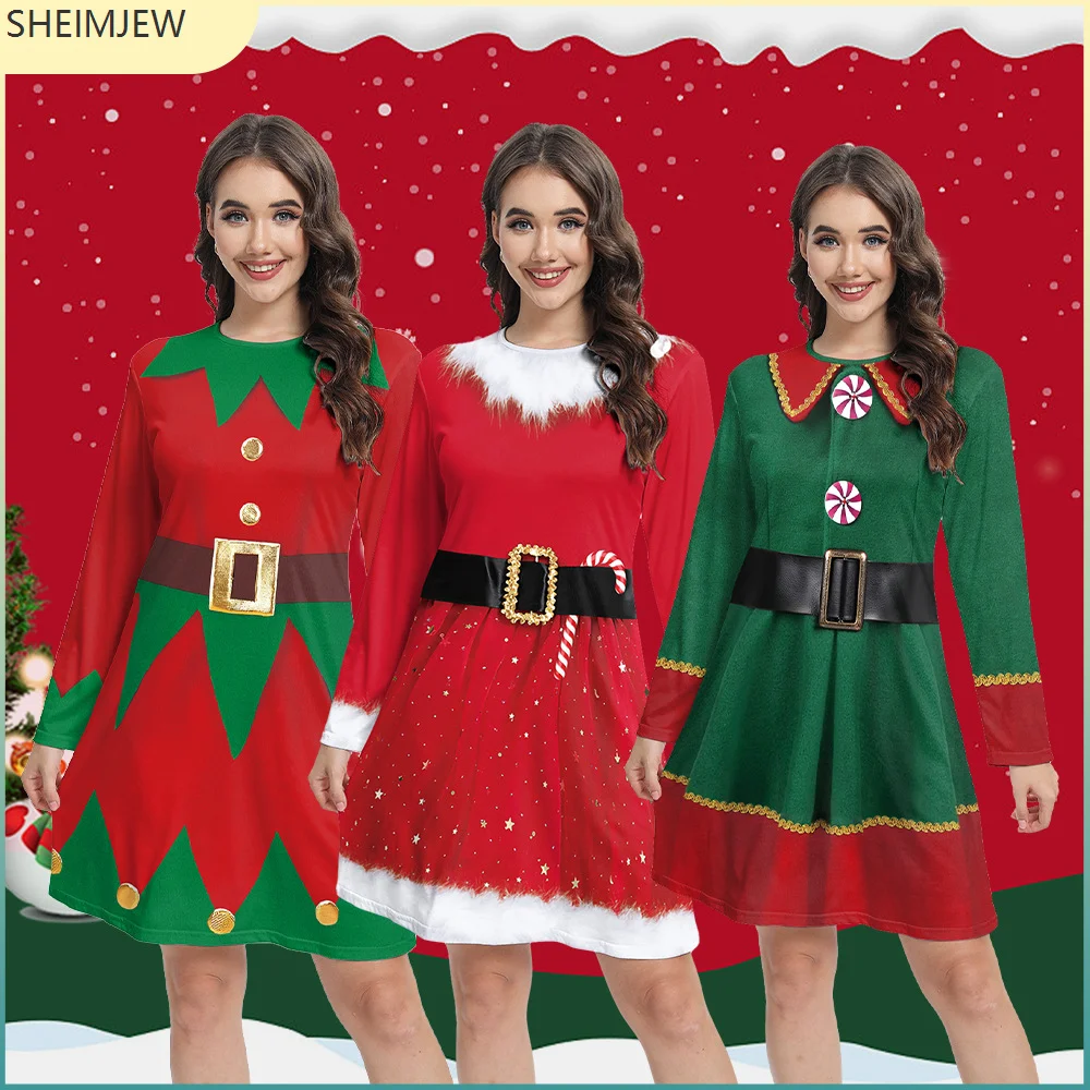 Женское платье-трапеция в полоску с принтом