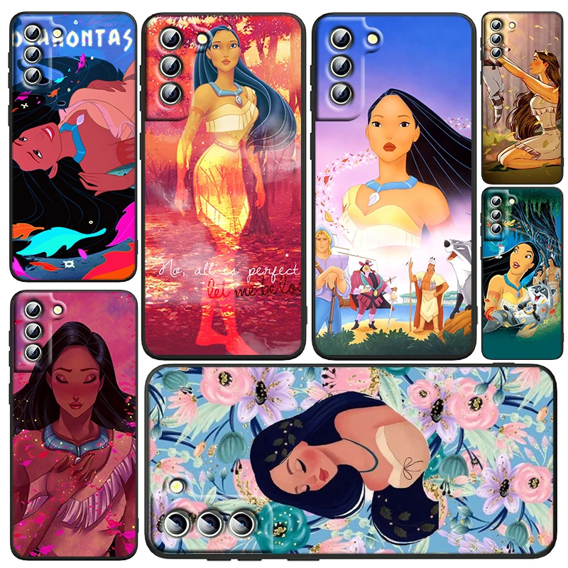 

Disney Pocahontas Phone Case For Samsung Galaxy S23 S22 S21 S20 FE Ultra Pro Lite S10 S10E S9 Plus 5G Black Funda