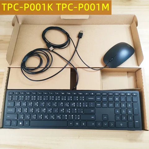 Комплект проводной USB-клавиатуры и мыши для многоязычной раскладки HP Японский Тайский Русский Скандинавский Испания Сербии Канадский Французский Британский Арабский
