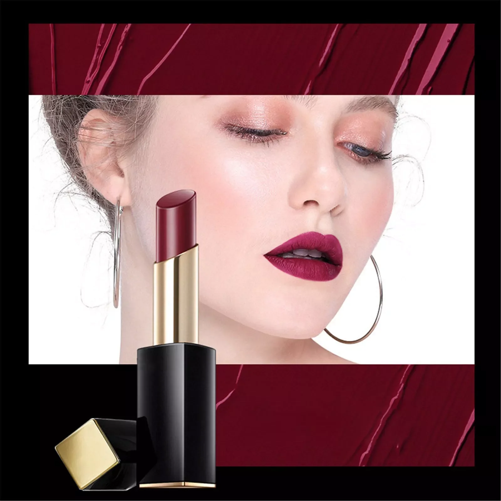 

NEW2023 Vegan Lipstick Lipstick With Lip Balm Makeup Set Velvet Long Lasting High Pigment Nude Star Lipstick Wine Wipes for And