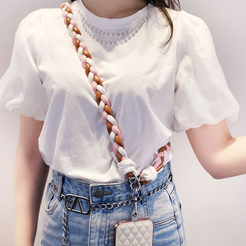 

Mobile Phone Lanyard Crossbody Can Be Carried Shoulder Strap Leather Braided Lanyard Anti-los Universal Phone with Clip Strap