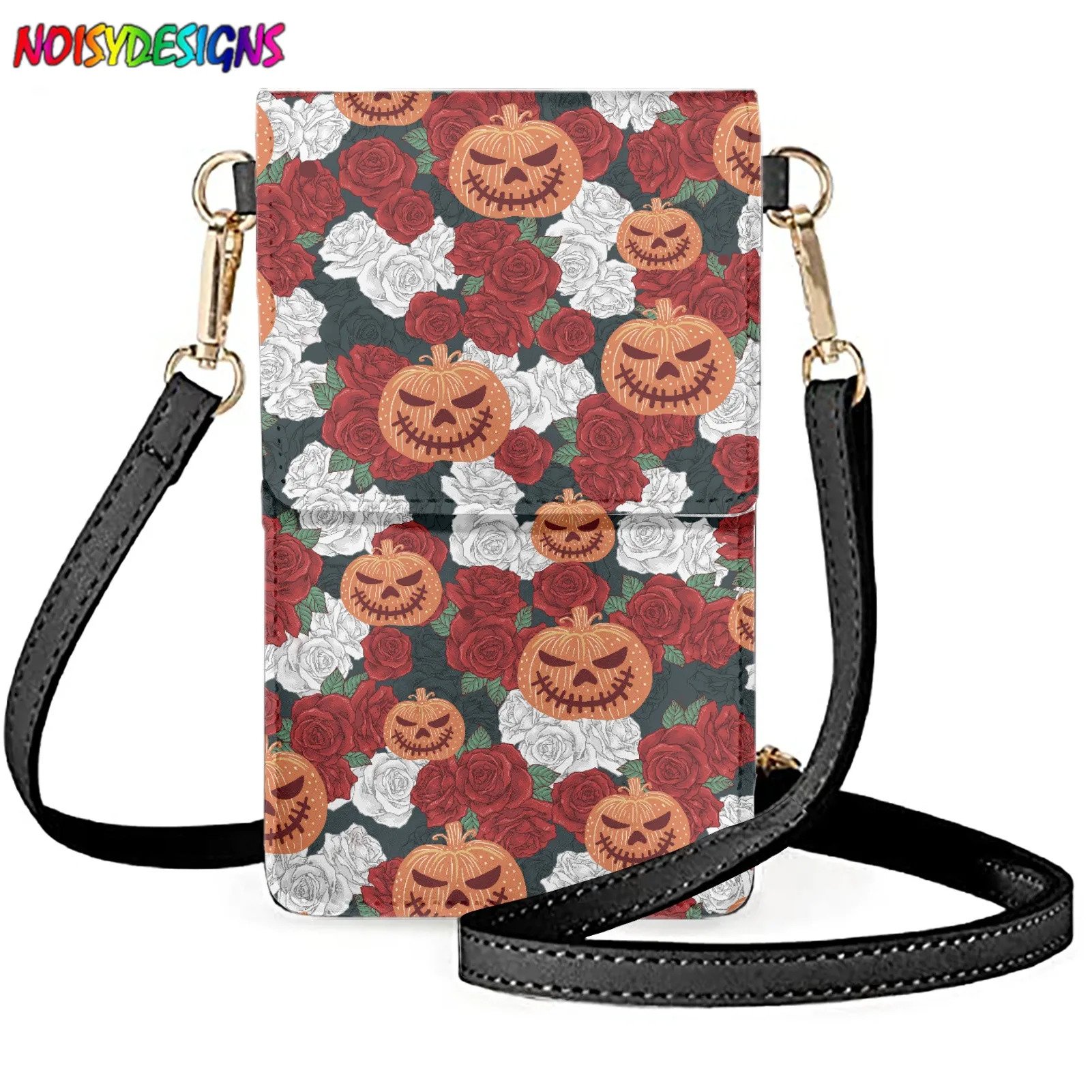 

NOISYDESIGNS 2022 New Phone Pocket Small Shoulder Bags for Women Pu Leather Female Crossbody Bag Ladies Mini Messenger Purse