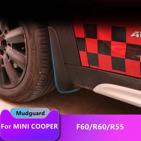 Для Mini Cooper F55 F56 F60 R55 R60 аксессуары для родственников автомобильные черные строительные Брызговики защита от брызг
