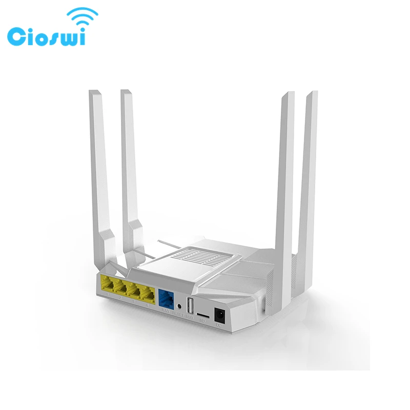 Wiflyer WE1326-BKC Dual Band 2.4G & 5G 1200Mbps Wireless Wifi Gigabit Router Wide Coverage Stable Wifi Signal High Gain Antennas