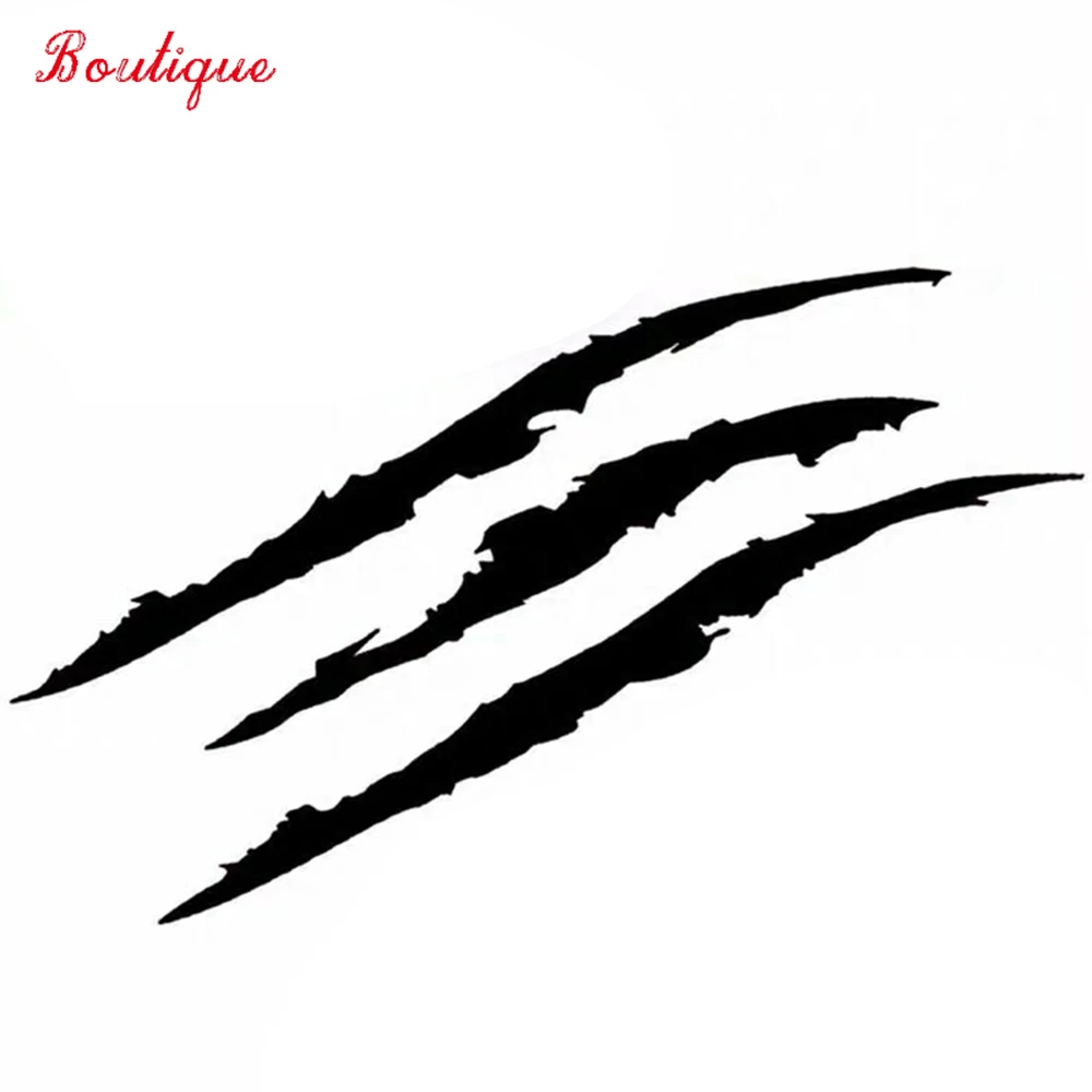 

Fun reflective monster scratch stripe claw mark car stickers, motorcycle headlights decorative vinyl stickers20cm-7.87cm