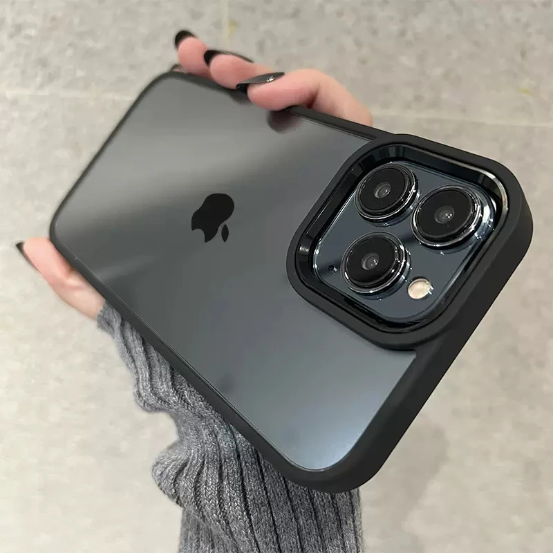 

Luxury Multicolor Transparent Shockproof Armor Case For iPhone 14 13 12 11 Pro Max XR XS X 8 7 Plus Camera Protection Hard Cover