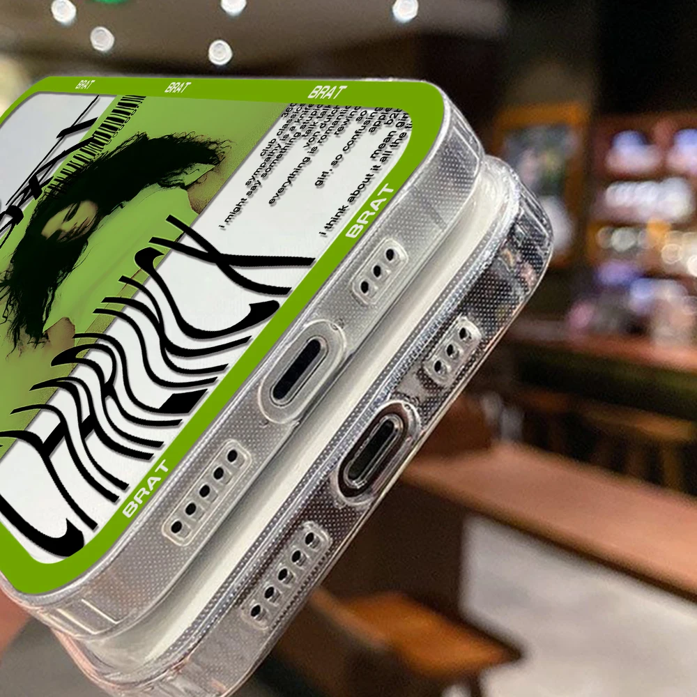 C-Charlis XCX B-BRAT Brat 360 365 чехол для телефона Xiaomi Redmi Note 13 12 12C 11 10 10C 13C 10s 9 9s 9A 9T 9C 8 7 Pro Max 4G 5G