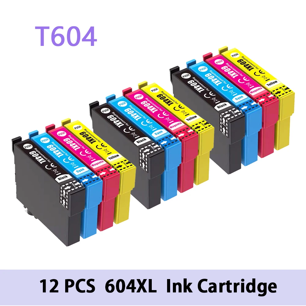 

Compatible 604XL T604XL T604 604 Ink Cartridge for Epson XP-2200 2205 3200 3205 4200 4205 WF-2910 2930 2935 2950DWF Printer