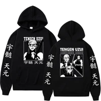 man woman hoodies anime demon slayer uzui tengen hoodie pullovers tops long sleeves harajuku streetwear hoodey sweatshirts male