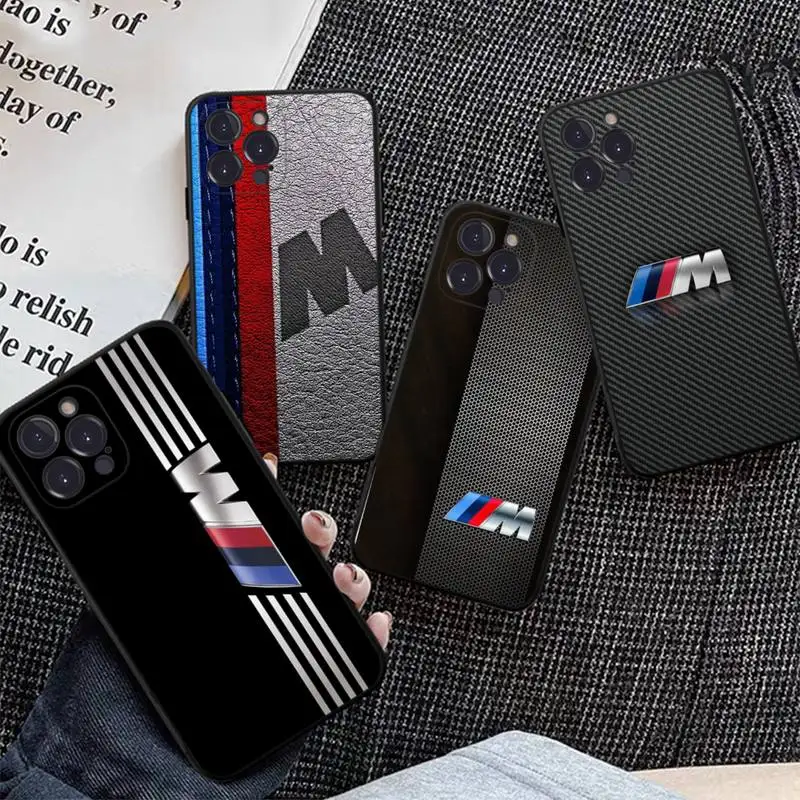 Спортивный автомобиль полосы для BMW роскошный брендовый чехол телефона iPhone 13 11 8 7