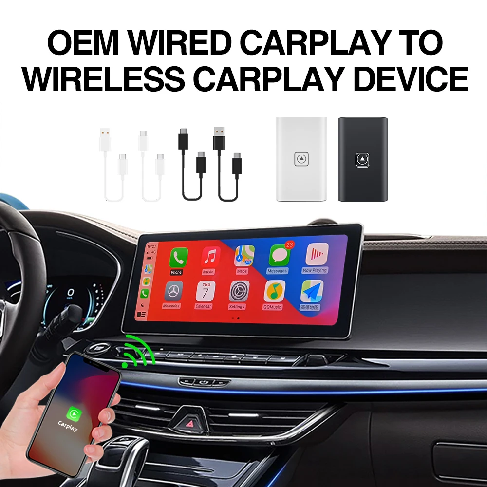 AKAMATE Wired Carplay To Apple Carplay Wireless Dongle Adapter For Audi Suzuki Volvo Toyota Ford Jeep Benz Car