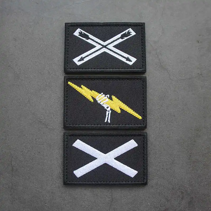 Противотуманные черные нашивки TFD с вышивкой для искусственного жилета