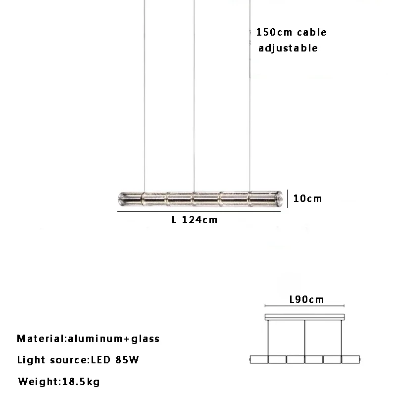 

Подвесные светильники SANDYHA, алюминий+стекло, регулируемые, белый/теплый/естественный свет