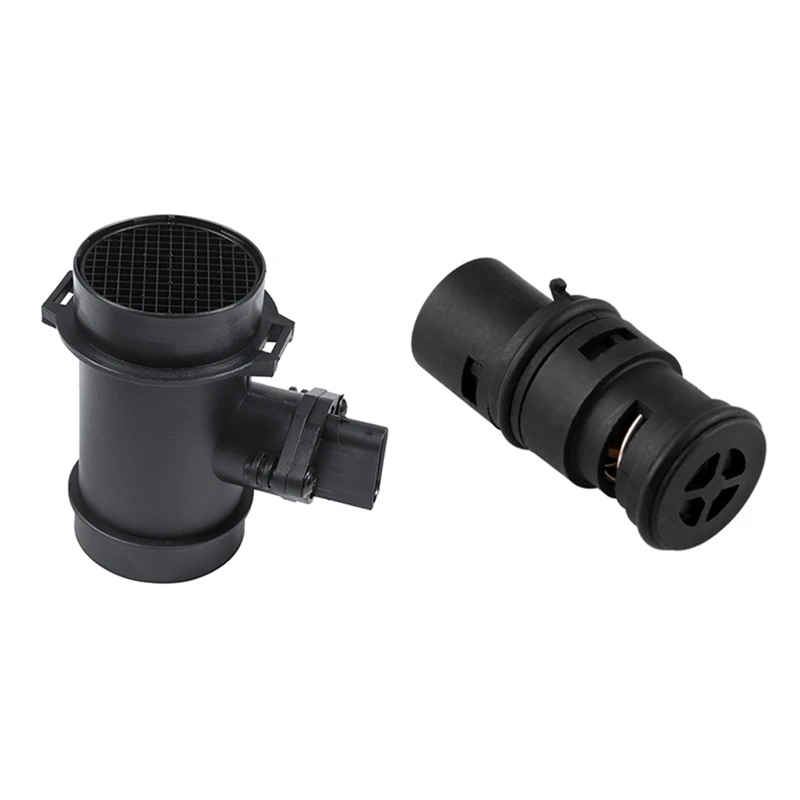 

1Pcs Oil Cooler Radiator Coolant Expansion Thermostat Tank & 1Pcs Air Flow Sensor Meter For Bmw E36 E38 E46