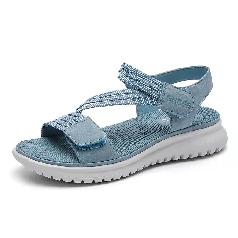 2022 Fashion Brand Beach Sandals Women Thick Sole Summer Shoes Casual Women Sandals Soft Yellow Plus Size 41 42