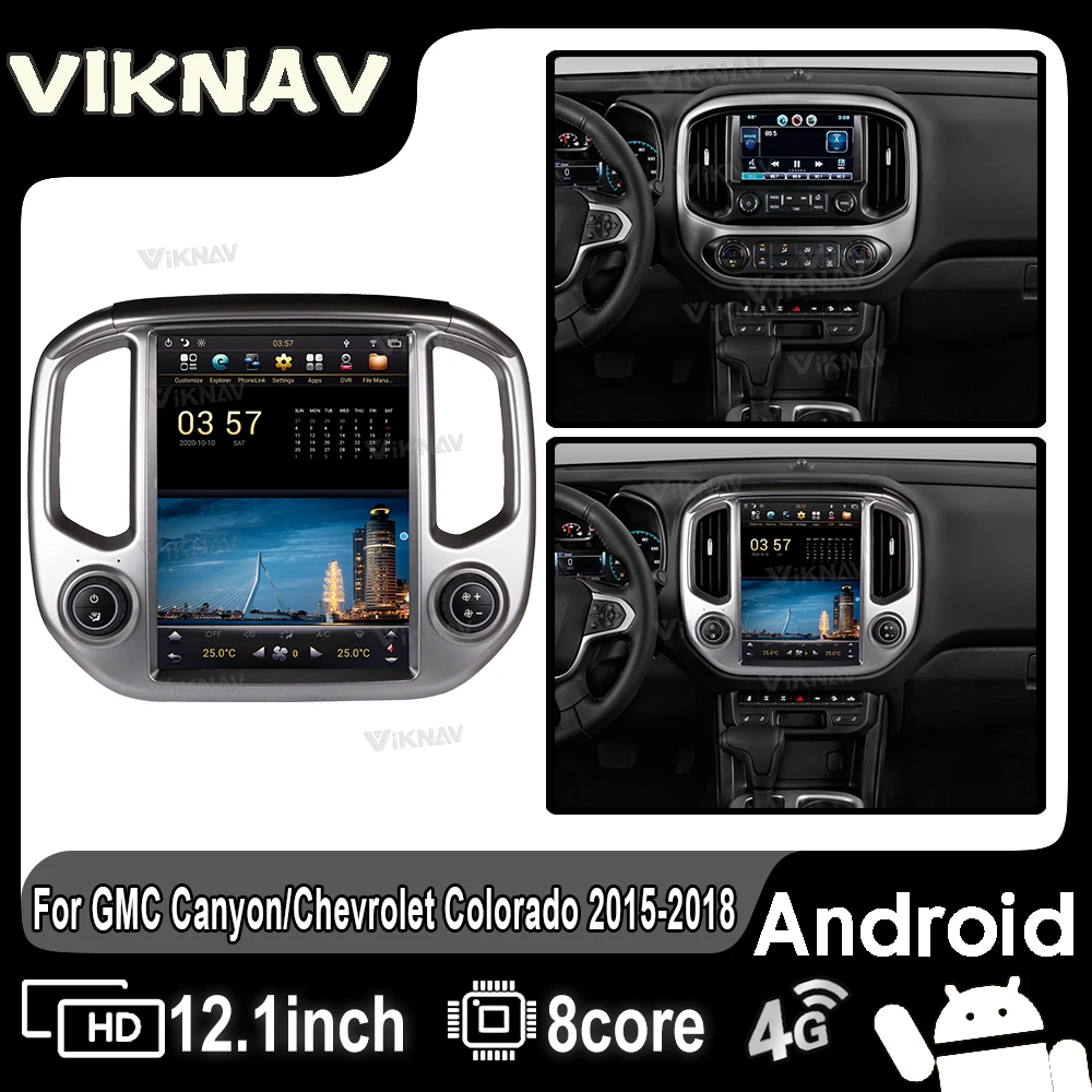 

Автомобильная магнитола на Android для GMC Canyon/Chevrolet Колорадо 2015-2018 Новейшего Поколения, GPS-навигация, мультимедийный плеер, головное устройство