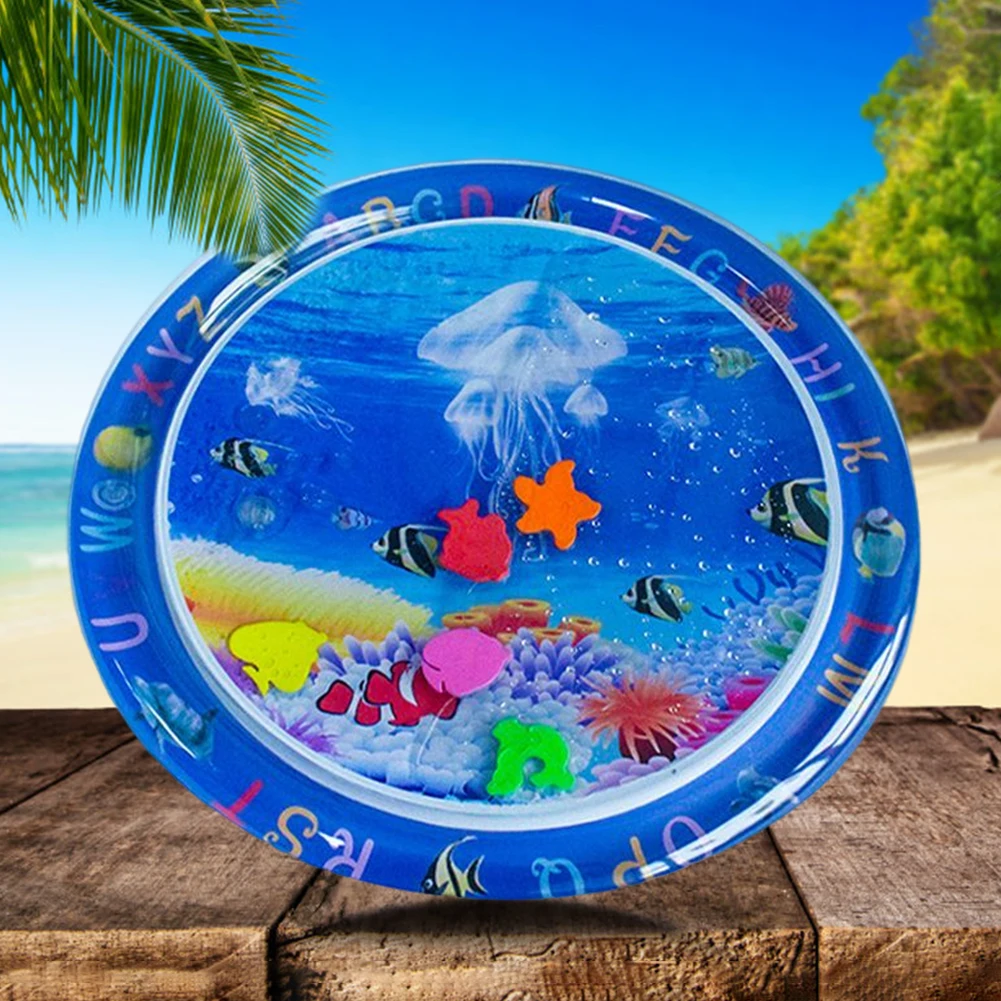 

Складной водный игровой коврик с краями, двухслойный, для детей