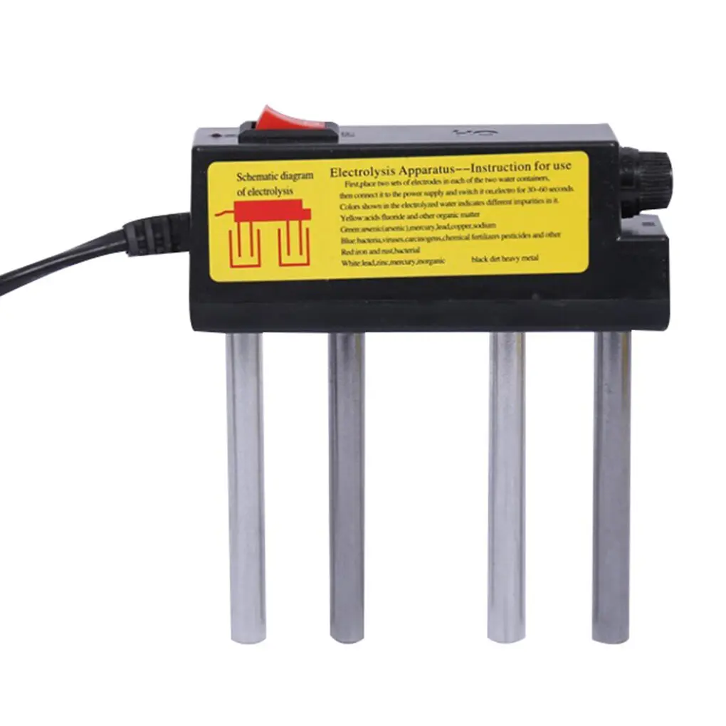 

Plastic Water Electrolyzer Professional Aluminium Iron Bar 220V 50Hz Tester House Aquarium Testing Tool EU Plug