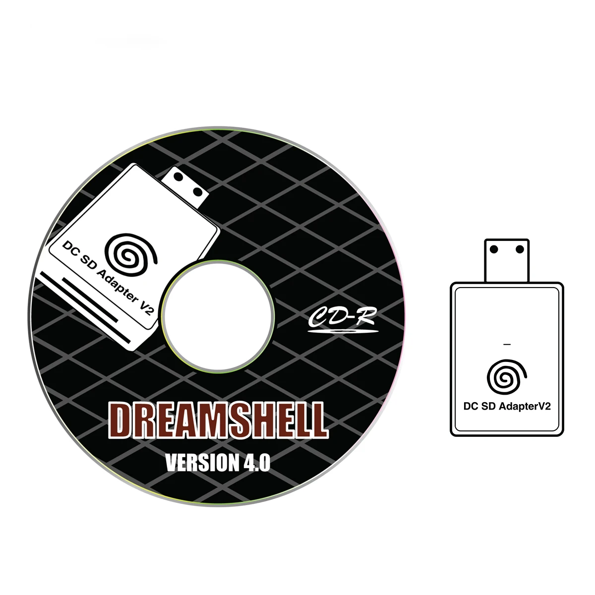 Адаптер DC SD TF считыватель карт V2 для SEGA Dreamcast и CD с Загрузчиком DreamShell |