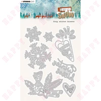snowy winter kisses metal cut dies 2022 new arrival mould decoration embossing for diy scrapbook paper craft knife card handmade
