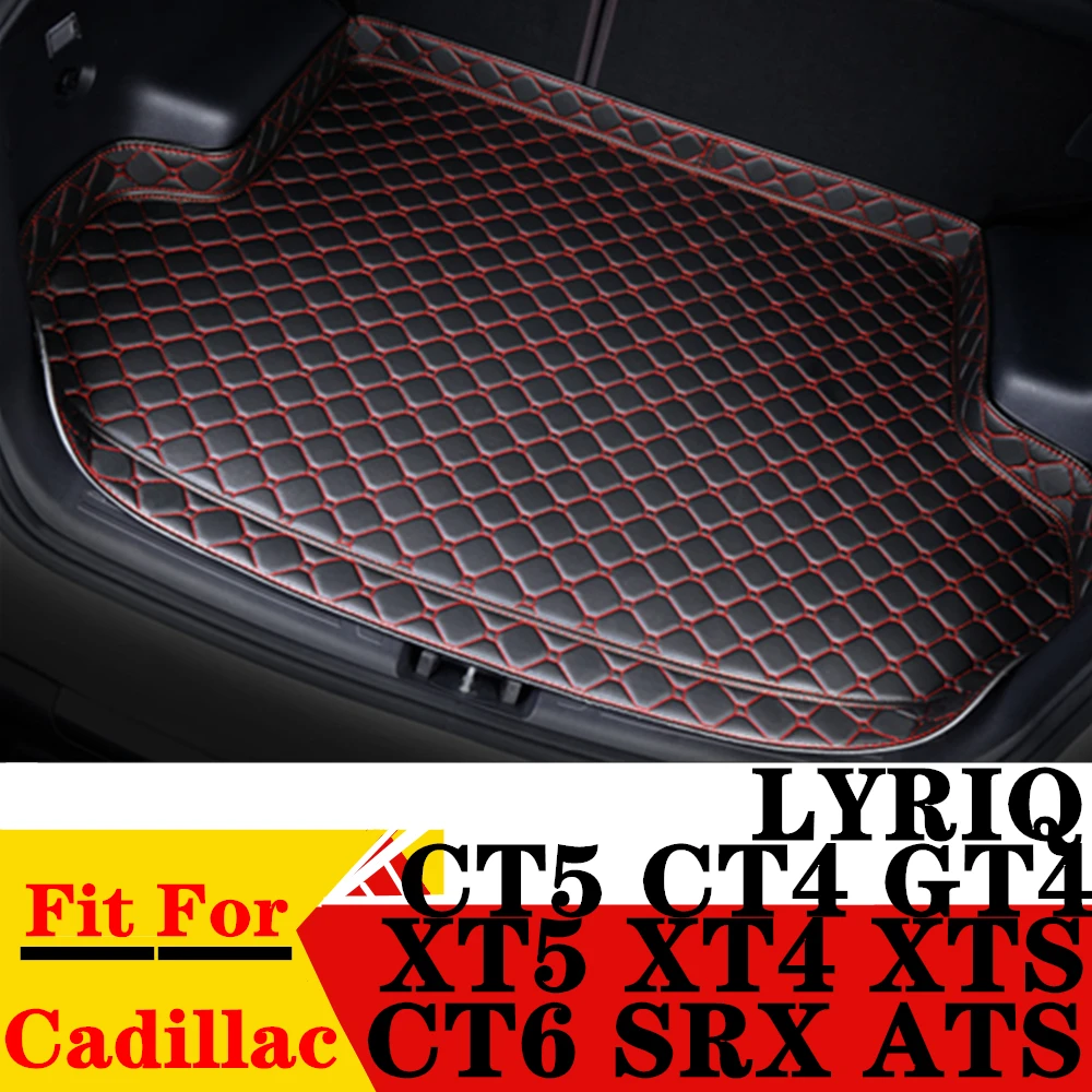 

Коврик для багажника автомобиля для Cadillac XT5 XT4 CT4 GT4 XTS CT5 CT6 SRX ATS LYRIQ, водонепроницаемый задний коврик для груза, коврик для багажника автомобиля