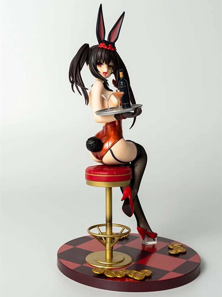 

Date A Live Anime Figurines Statue Tokisaki Kurumi Action Figure Model Sexy Bunny Girl Doll Manga Hentai Figma Collectible Toys