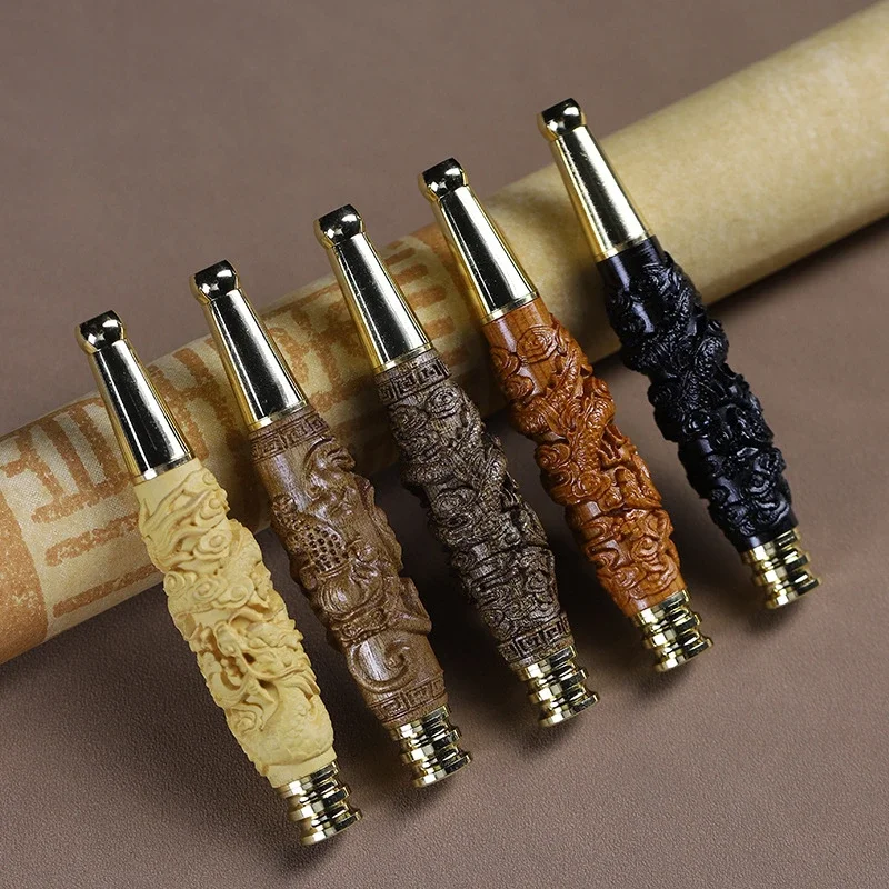 Фильтр для сигарет креативная резьба по драконам держатели курения уменьшение