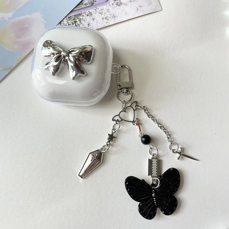 Противоударный силиконовый чехол для Baseus WM01 /WM01 PLUS WM02 /02 + наушников с брелоком