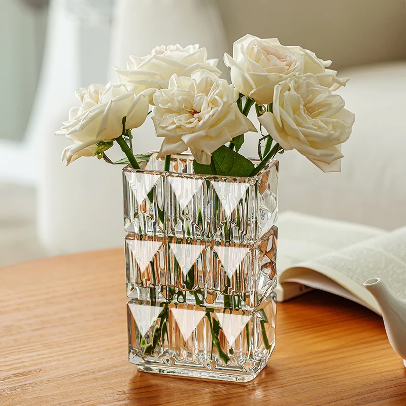 

High-grade Big Glass Vase Decorations Home Decoration Accessories Taletop Transparent Hydroponic Vase Glass Bottle for Flowers