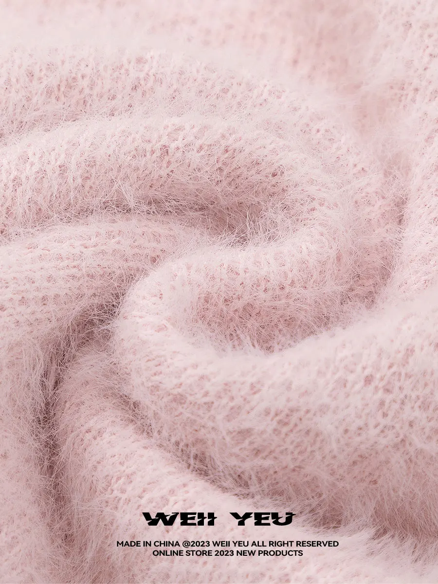 WEII Yeu осенне-зимний новый ретро-мультяшный вязаный свободный универсальный