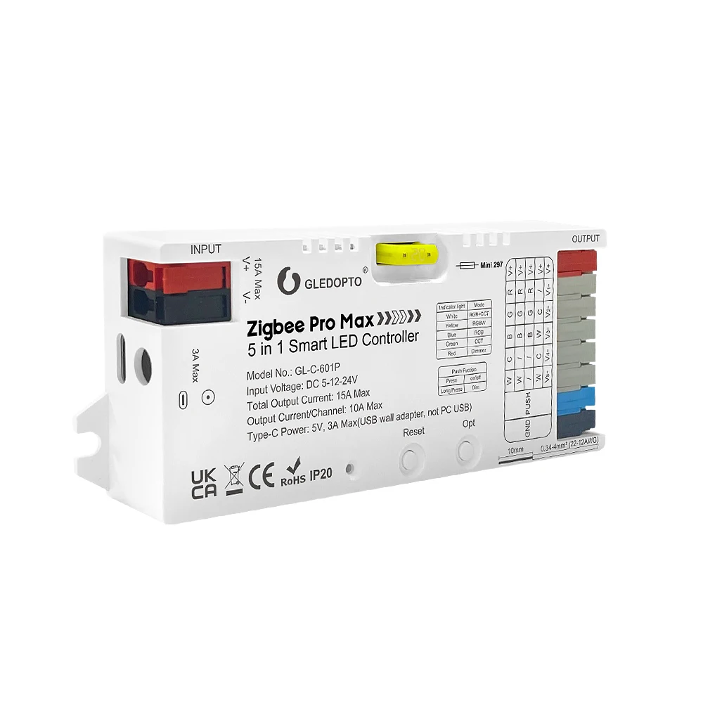 

GLEDOPTO ZigBee 3.0 Pro Max RGB-контроллер
