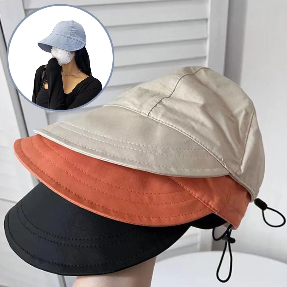 

Women Girls Summer Sun Hat Fashion UV Protection Anti-Uv Visors Caps Sunscreen Folding Dome Outdoor Beach Travel Hiking Hats