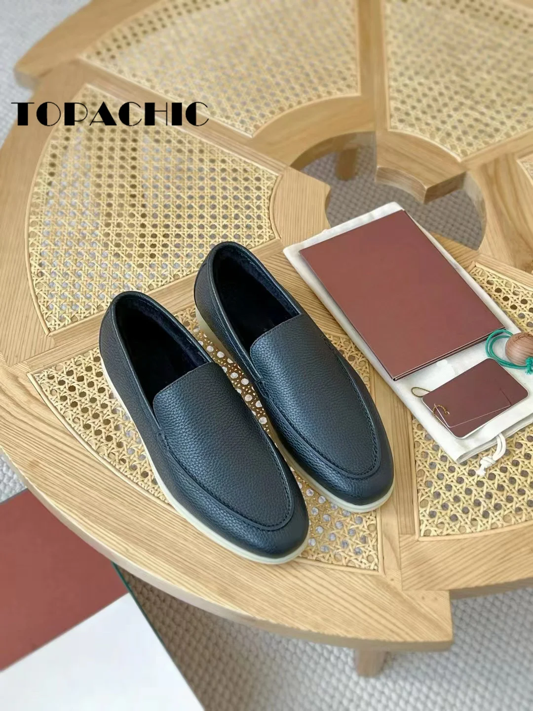 10.26 TOPACHIC-Мужские кроссовки из натуральной кожи зимняя шерстяная плюшевая теплая