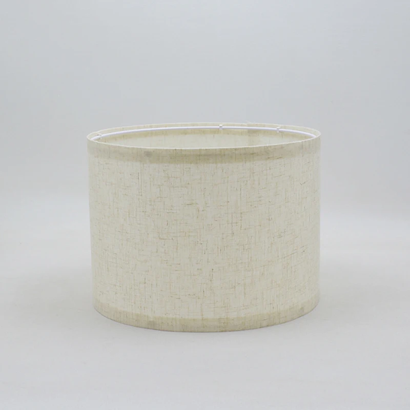 Большой современный цилиндрический Потолочный подвесной светильник из льняной