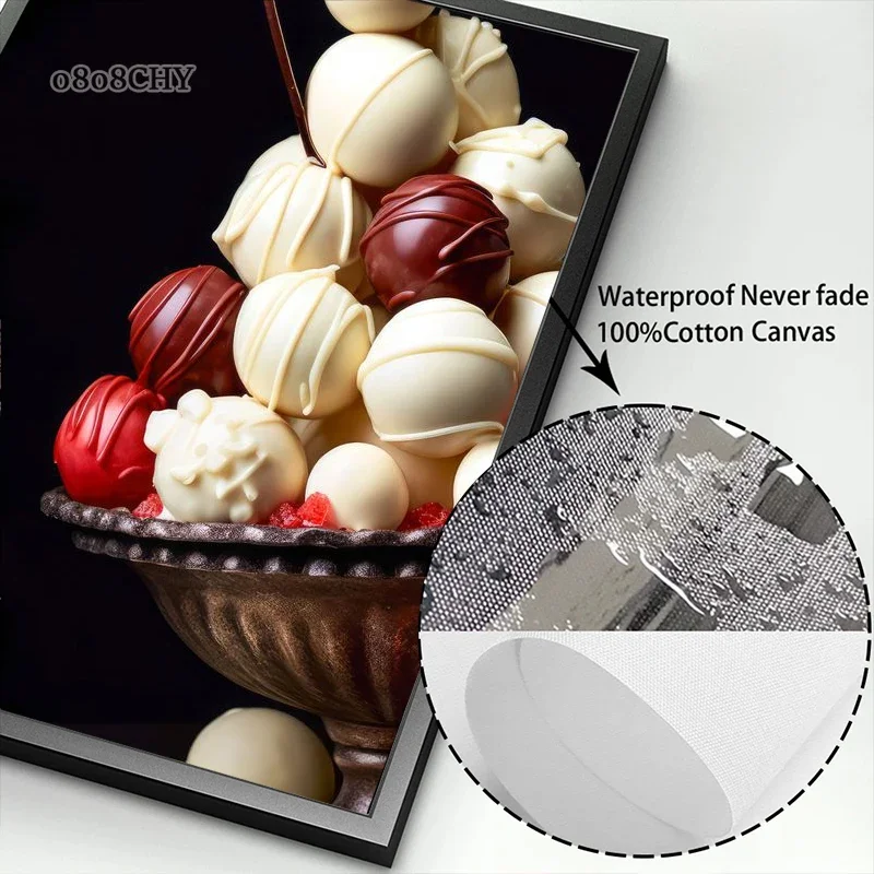 Картина на холсте с изображением шоколада
