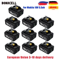 for makita 18v 5 5ah replacement battery compatible with makita bl1830 bl1840 bl1850 bl1860 bl1860b lxt li ion battery tools