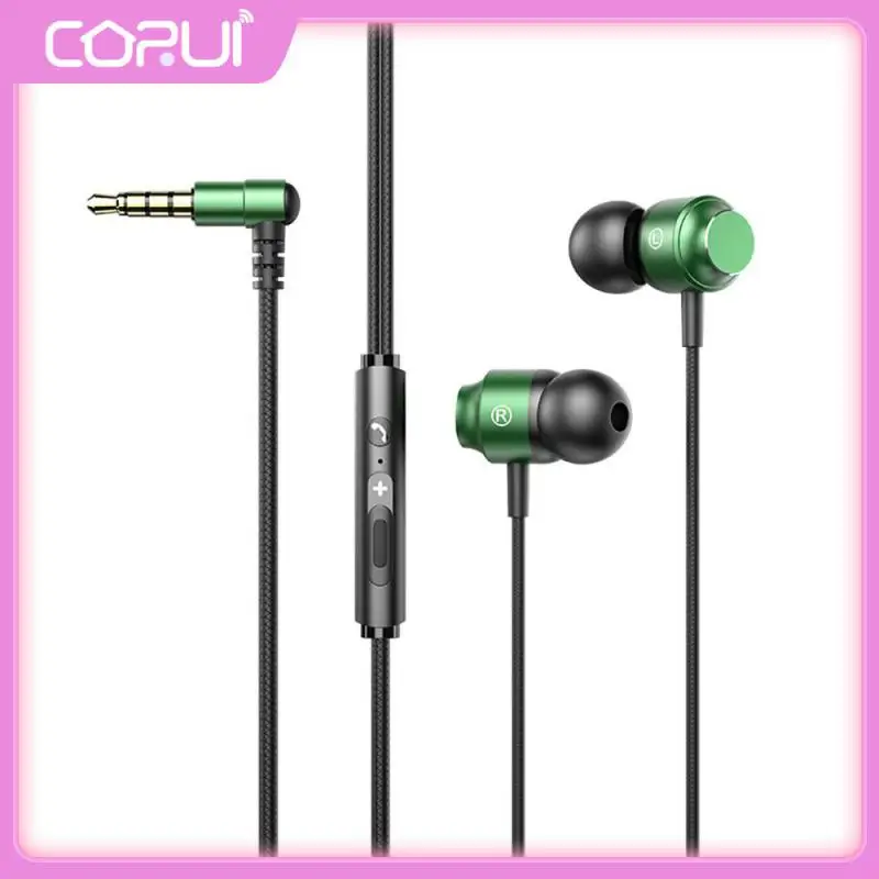 

3.5mm Headphones With Mic Wired Common Headset Comfortable Upgrade Version Stereo For Mobile Phone 9d Earphone Subwoofer In-ear