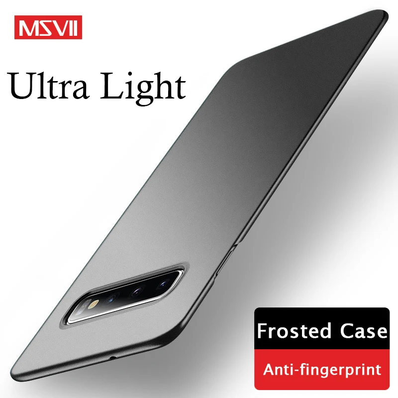 

Чехол для Samsung S10 S10e, чехлы MSVII, Ультратонкий матовый чехол для Samsung Galaxy S10 Plus S10 S10 Lite, жесткий матовый чехол