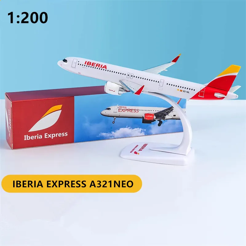 Фото Новый масштаб 1:200 A321NEO Испания IBERIA EXPRESS ABS пластик модель самолета игрушки самолет сборка коллекция дисплей №2