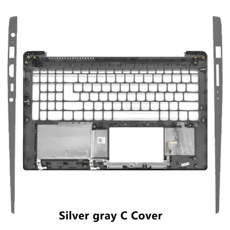 Фото Задняя крышка ЖК-экрана для Lenovo Ideapad 15S 3-15ALC6 15ITL6 2021, передняя рамка, подставка для рук, верхняя часть корпуса, нижняя крышка, серый цвет №4
